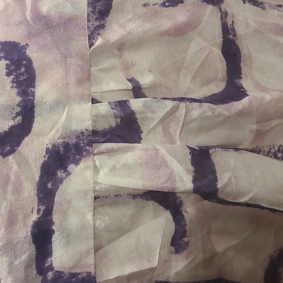 Robert Kitchen Blouse Cotton Silk Blend  Purple, Pink, white - Picture 4 of 9